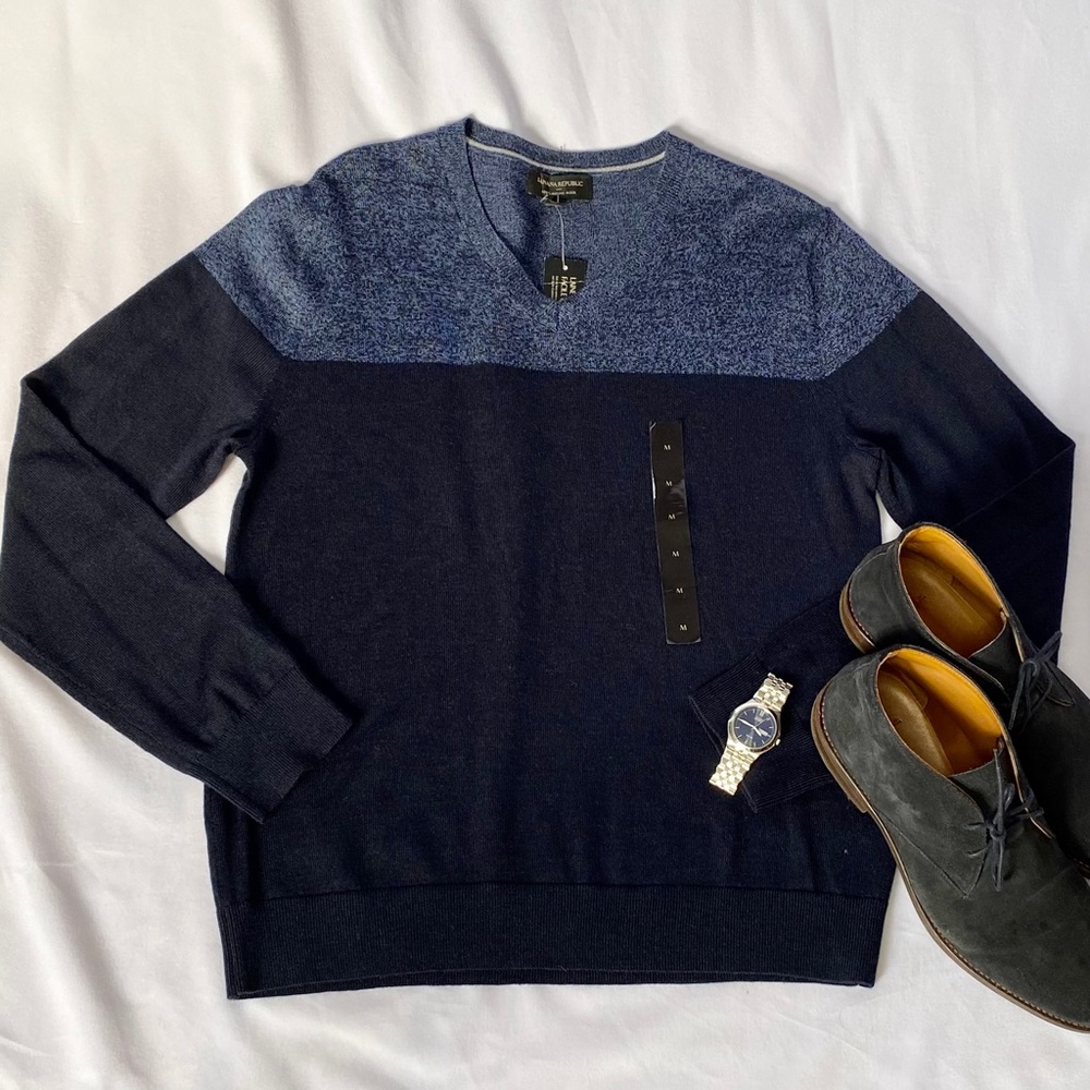 NWT Banana Republic EasyCare Merino Wool Sweater